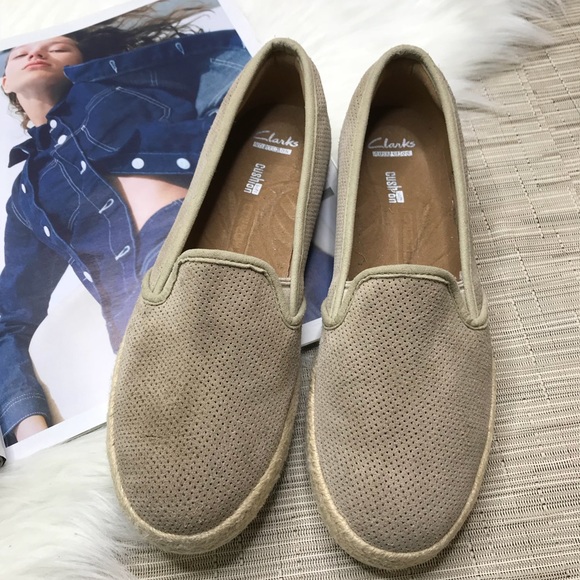 womens clarks espadrilles